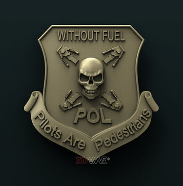 US AIR FORCE POL SHIELD 3D STL 3DWave